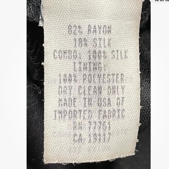 Vintage Betsy Johnson Vibrant Tropical Print Silk Strapless Beaded Dress 10 - Picture 8 of 8